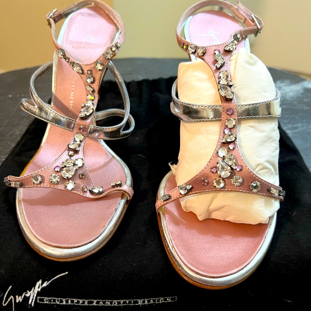 Vintage never worn Giuseppe Zanotti Vicini crystal embellished high heels